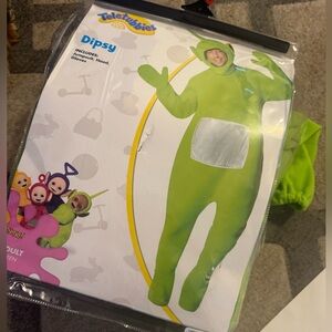 Dipsy Teletubby costume - teen, but fits a male adult.